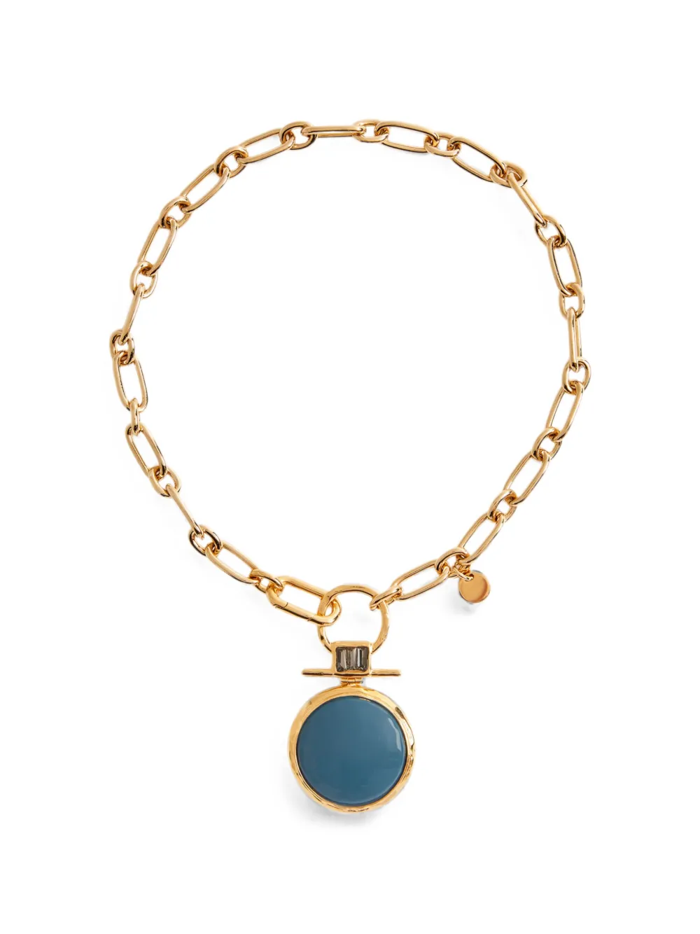 La DoubleJ Shen Loop enamel-pendant necklace - Oro