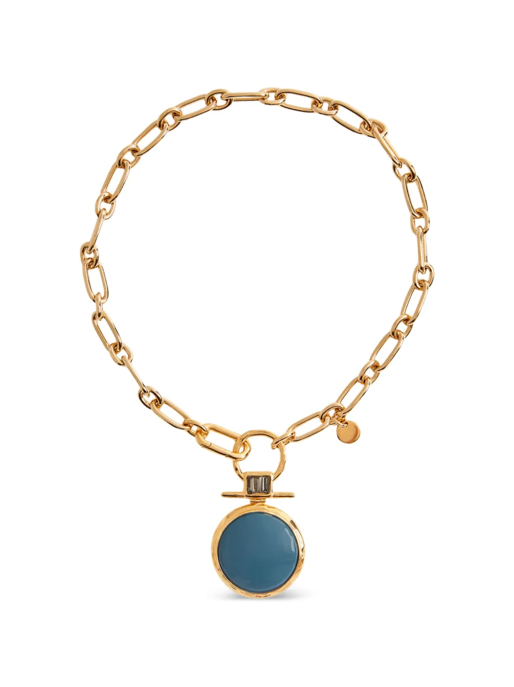 La DoubleJ Shen Loop enamel-pendant necklace - Gold