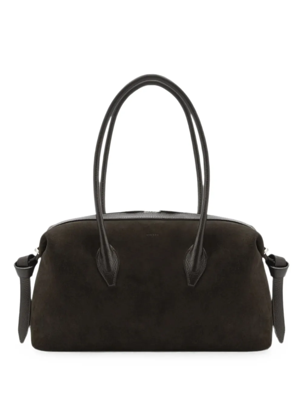 Yuzefi Brioche Suede Tote Bag In Brown