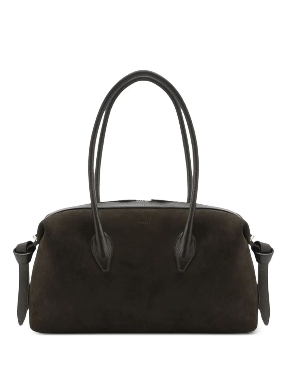 Yuzefi Brioche suede tote bag - Marrone