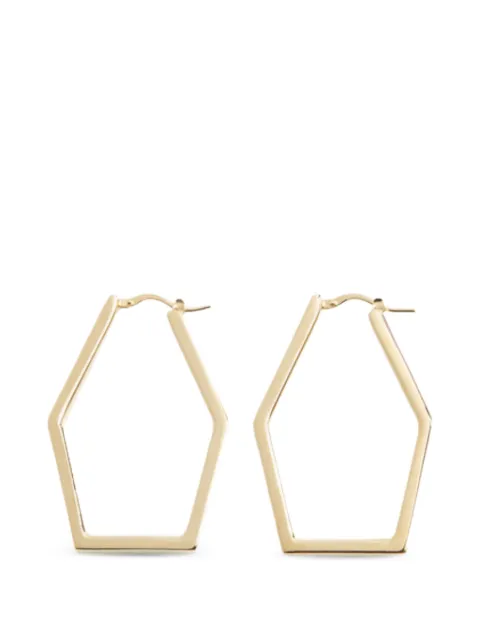 La DoubleJ Portal geometric hoop earrings