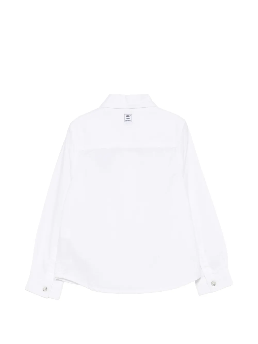 Timberland Kids Shirt met geborduurd logo Wit