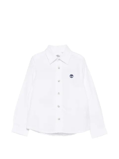 Timberland Kids camisa con logo bordado
