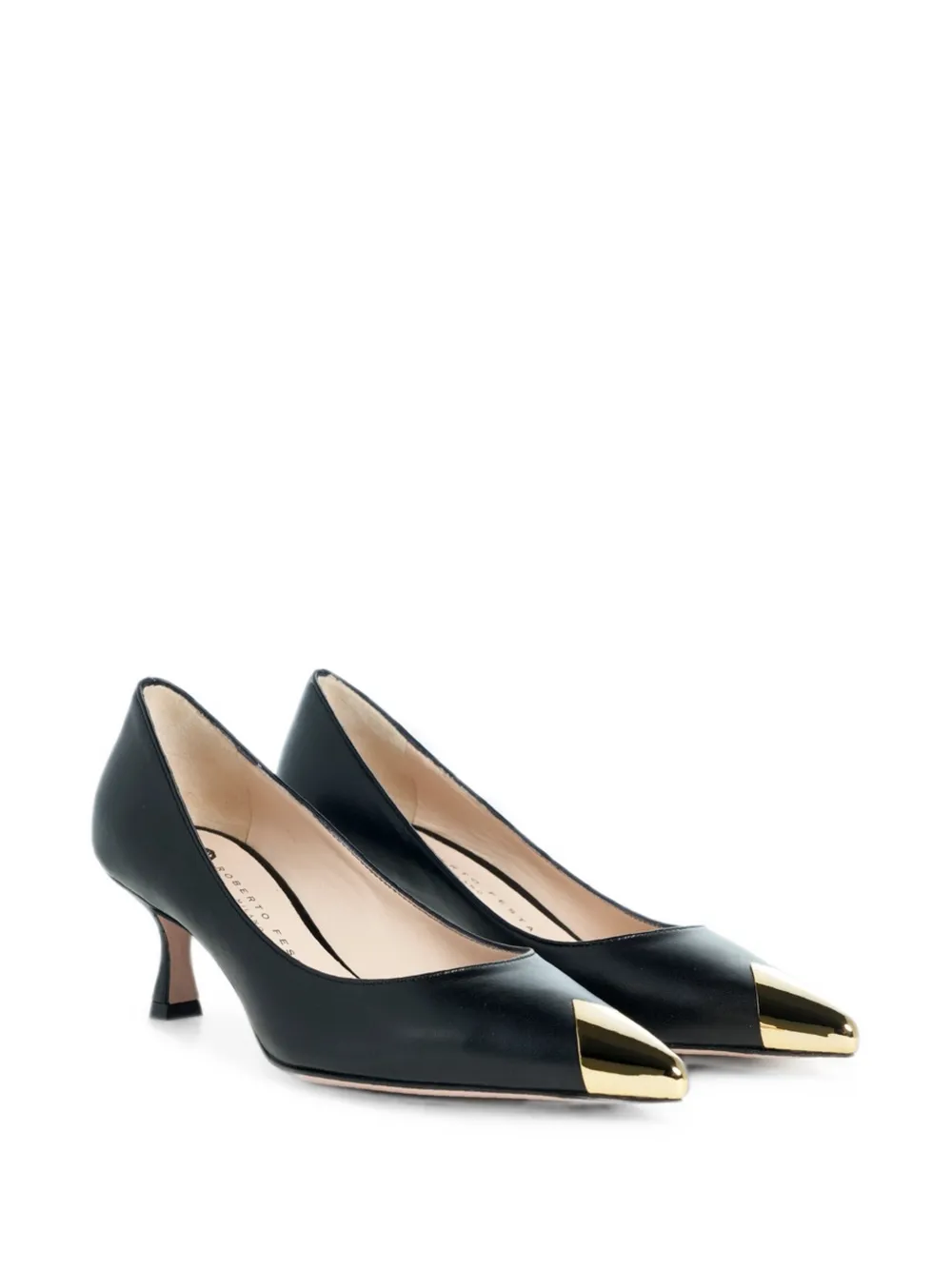 Roberto Festa Tortuga pumps met bewerkte neus Zwart