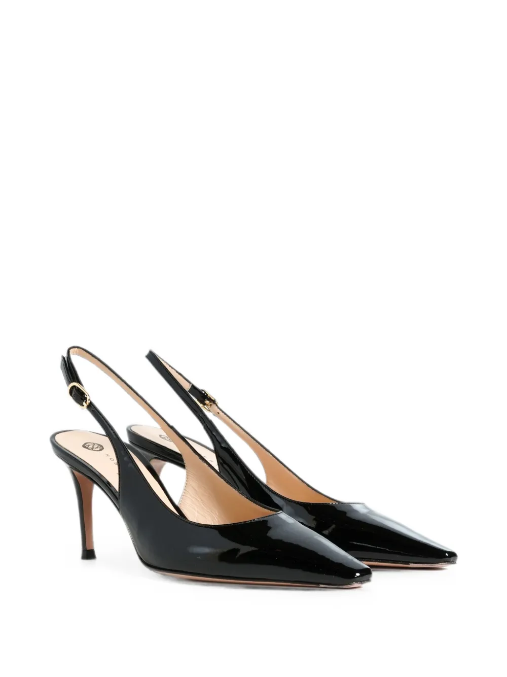 Roberto Festa Atlante leren slingback pumps Zwart