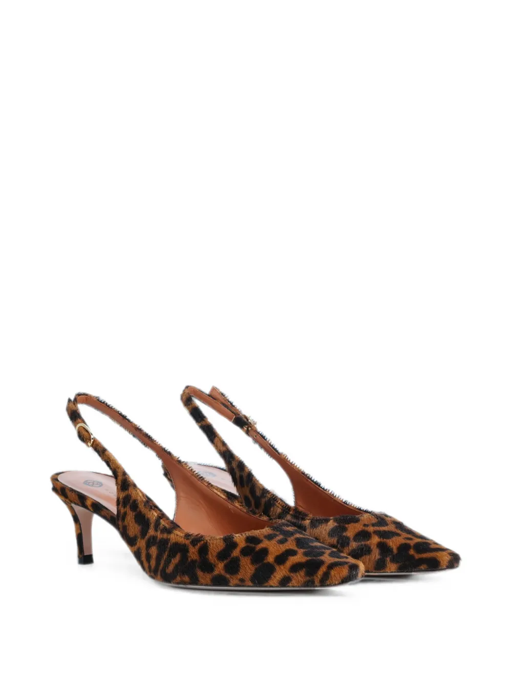 Roberto Festa Adisa pumps met luipaardprint en hak Bruin
