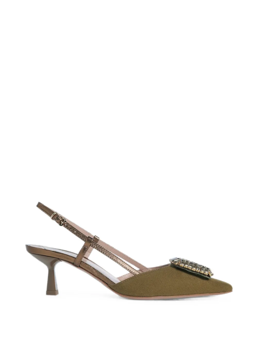 Roberto Festa Ingrid rhinestone-embellished slingback heeled pumps