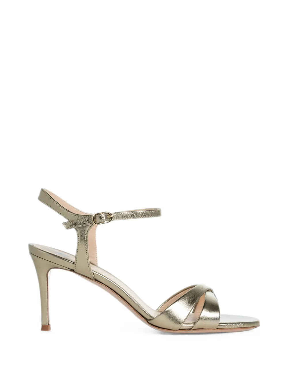 Roberto Festa Romilda laminated-leather heeled sandals Goud