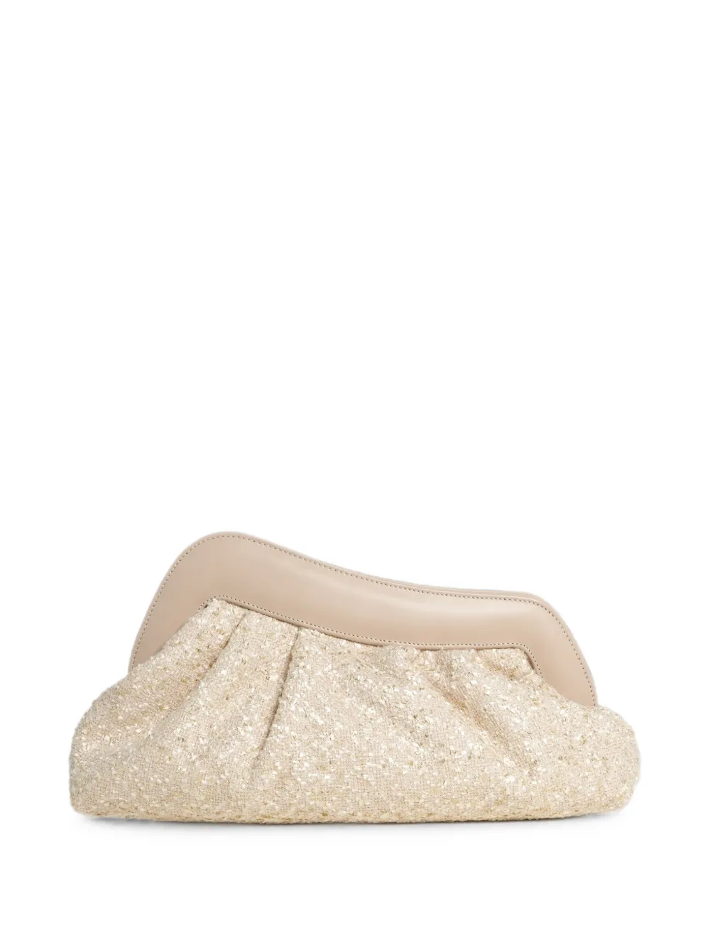 Roberto Festa Nayara tweed clutch bag - Nude