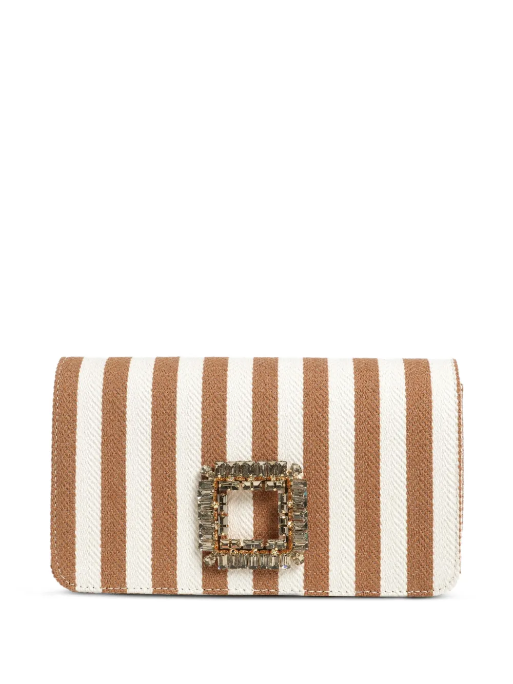 Roberto Festa Borsa a spalla Anzalea con strass - Marrone