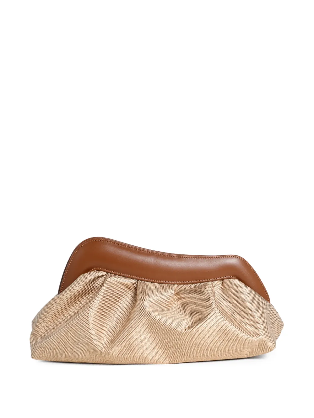 Roberto Festa Nayara leather-trim clutch bag - Toni neutri