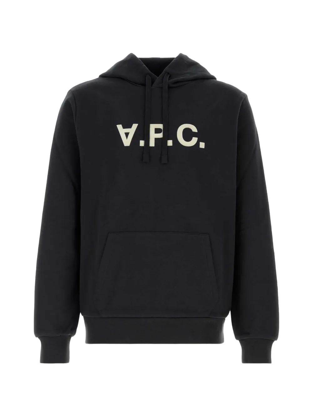 A.P.C. 로고 프린트 드로스트링 후디 | 블랙 | Image 1