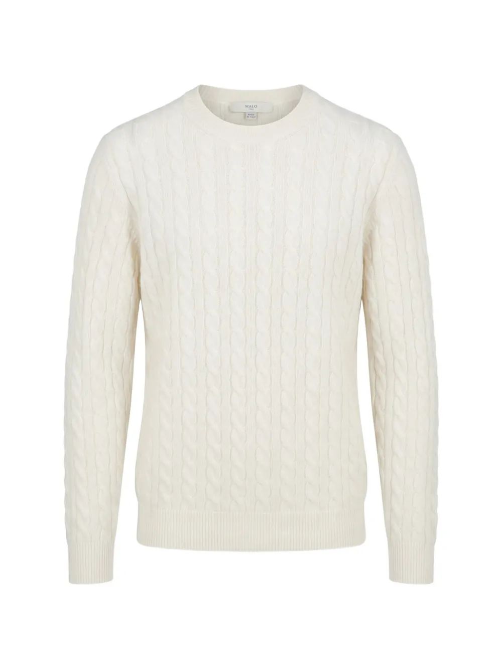 Malo cable-knit cashmere sweater - Toni neutri