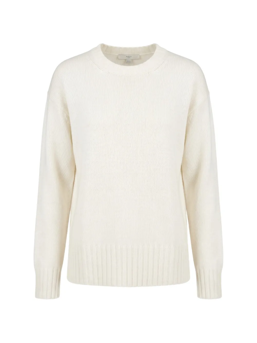 Malo ribbed-trim cashmere sweater - Nude
