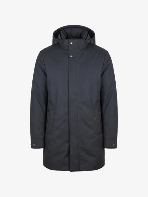 Moorer hooded padded coat