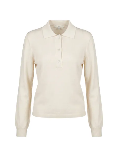 Malo ribbed knitted polo top