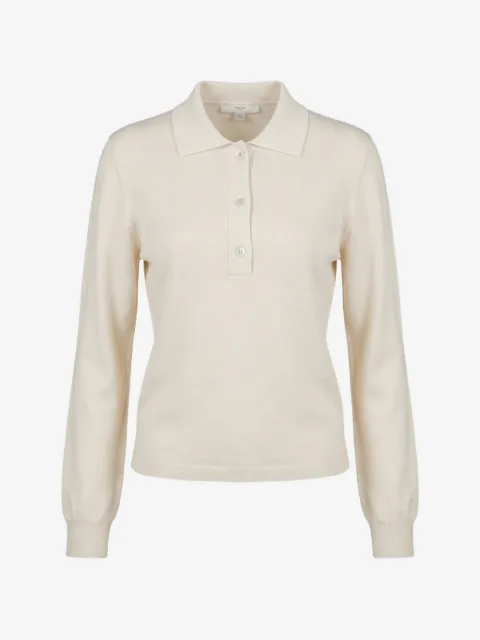 Malo ribbed knitted polo top