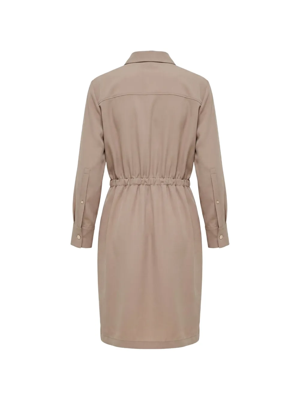 PINKO Midi-blousejurk met elastische taille Beige