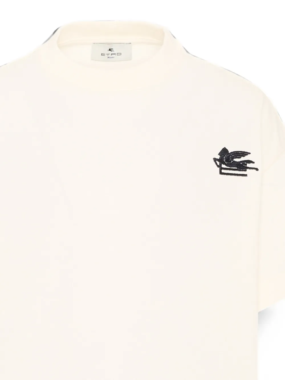 ETRO KIDS T-shirt met Pegasus-borduurwerk Wit