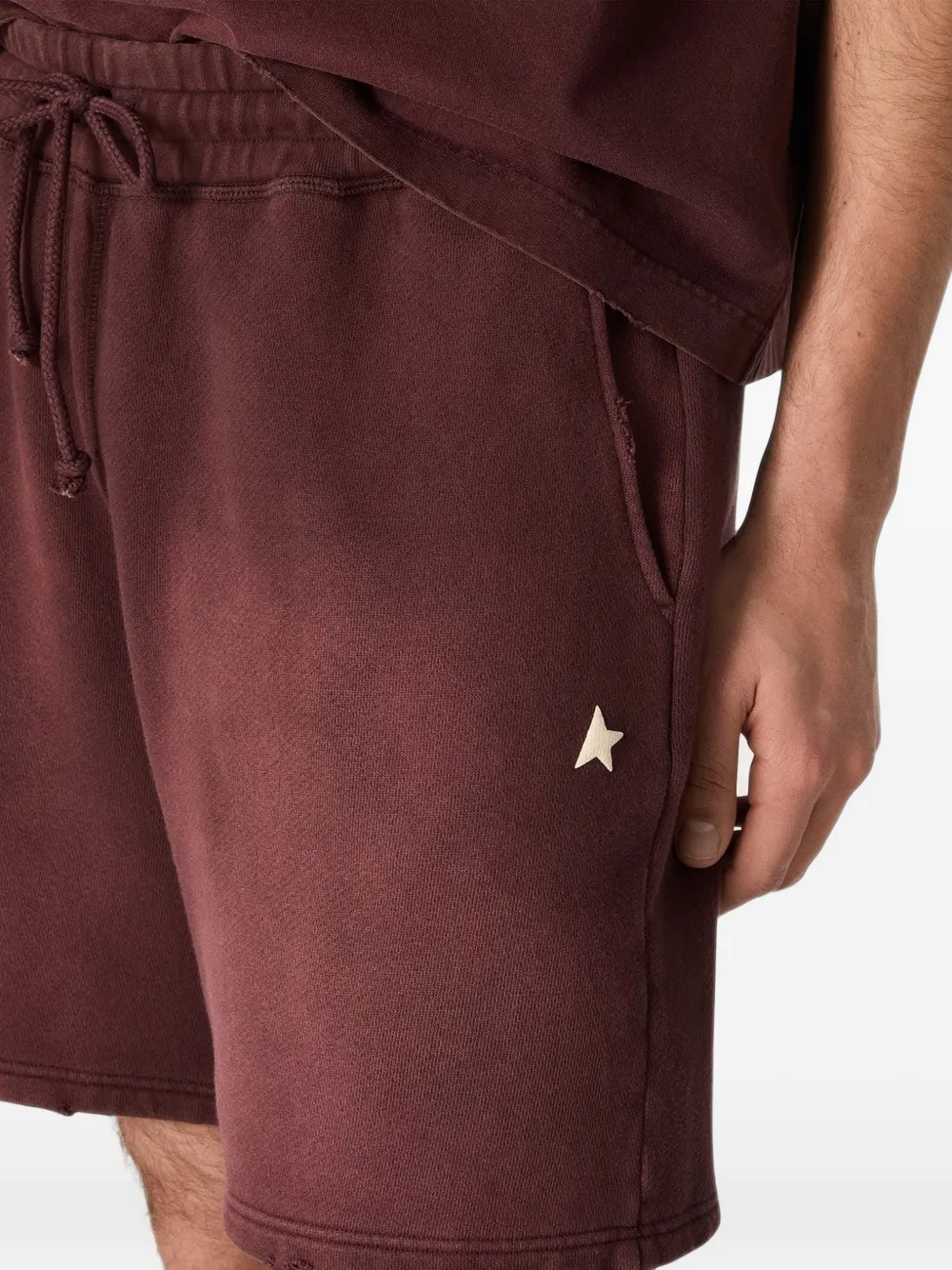 Golden Goose Star shorts met brede pijpen Bruin