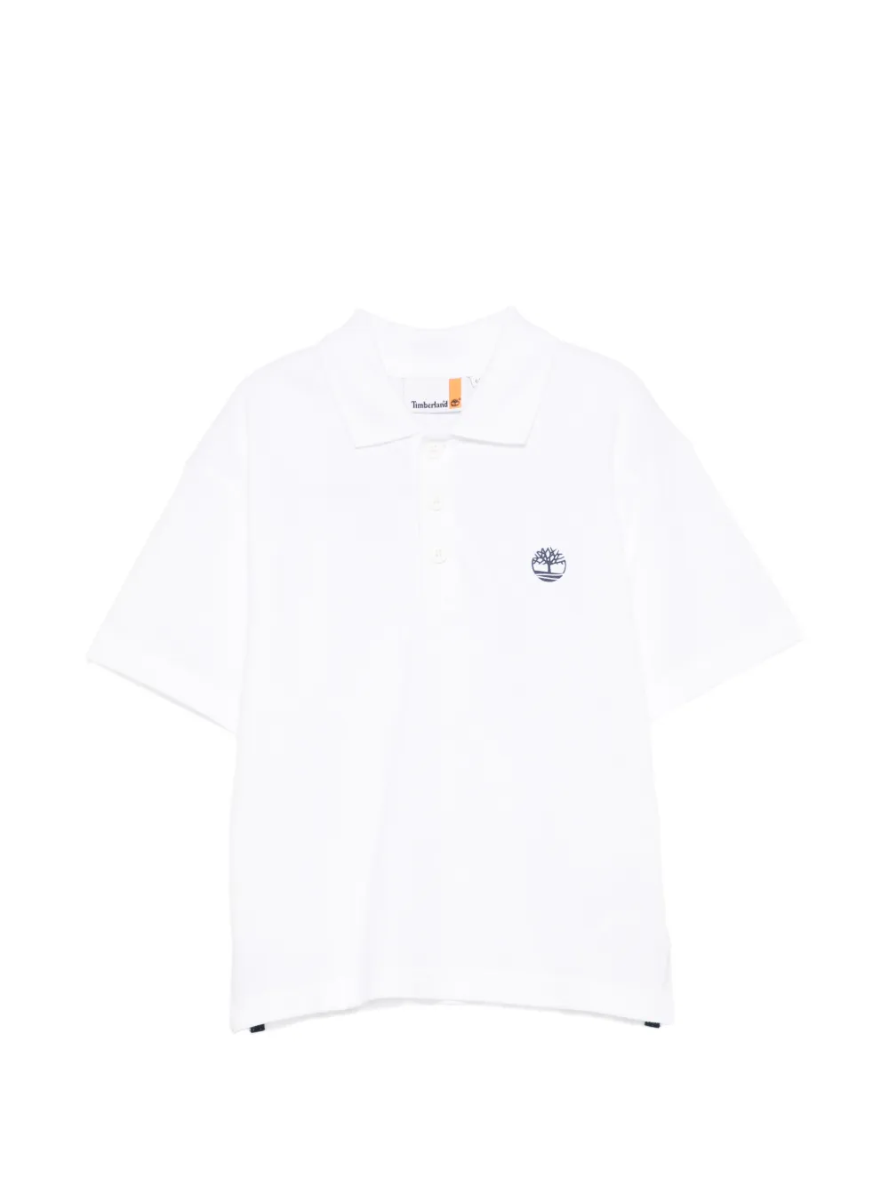 Timberland Kids logo-embroidered polo shirt - Bianco
