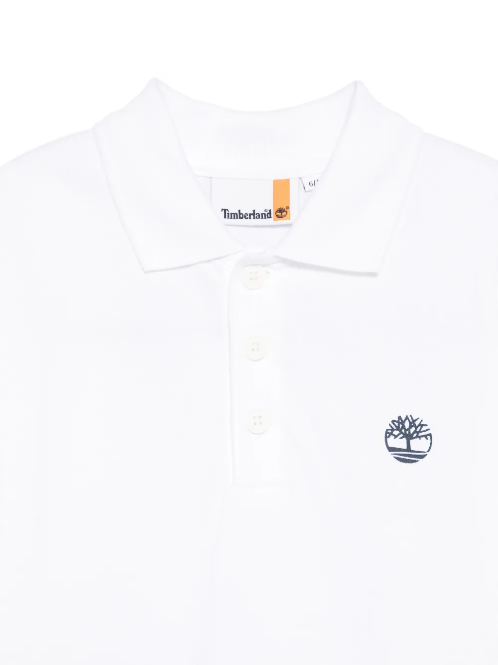 Timberland Kids Poloshirt met geborduurd logo Wit