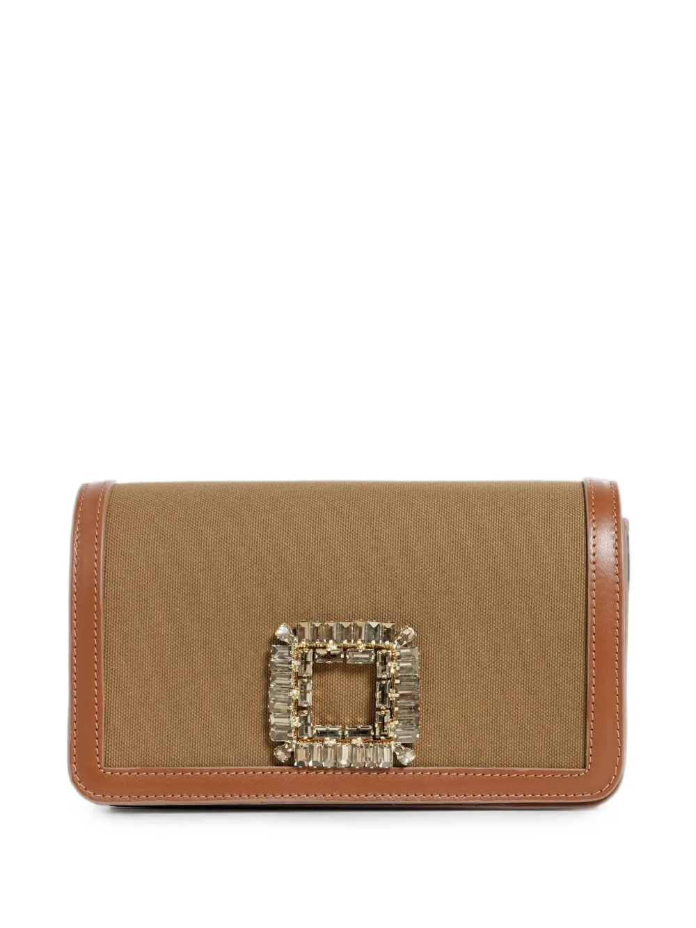 Roberto Festa Tilda crystal-embellished shoulder bag - Nude