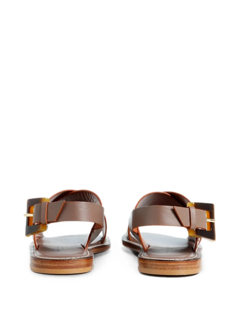 Roberto Festa Solea crossover-strap flat sandals Bruin