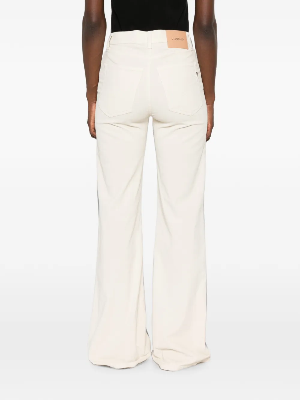 DONDUP Amber flared broek Beige