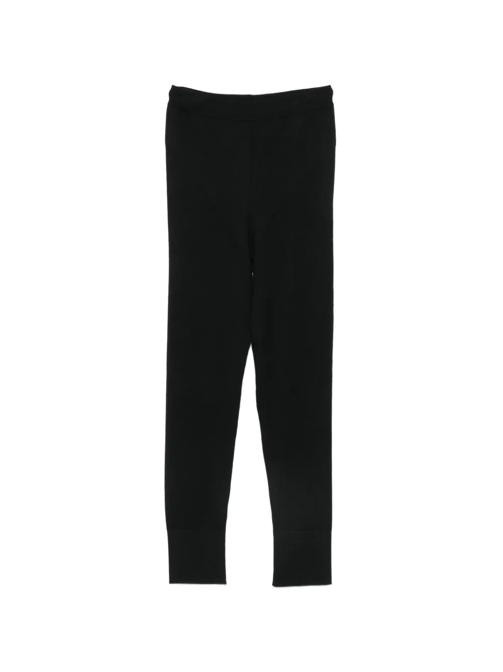 Malo fine-knit cashmere leggings - Schwarz