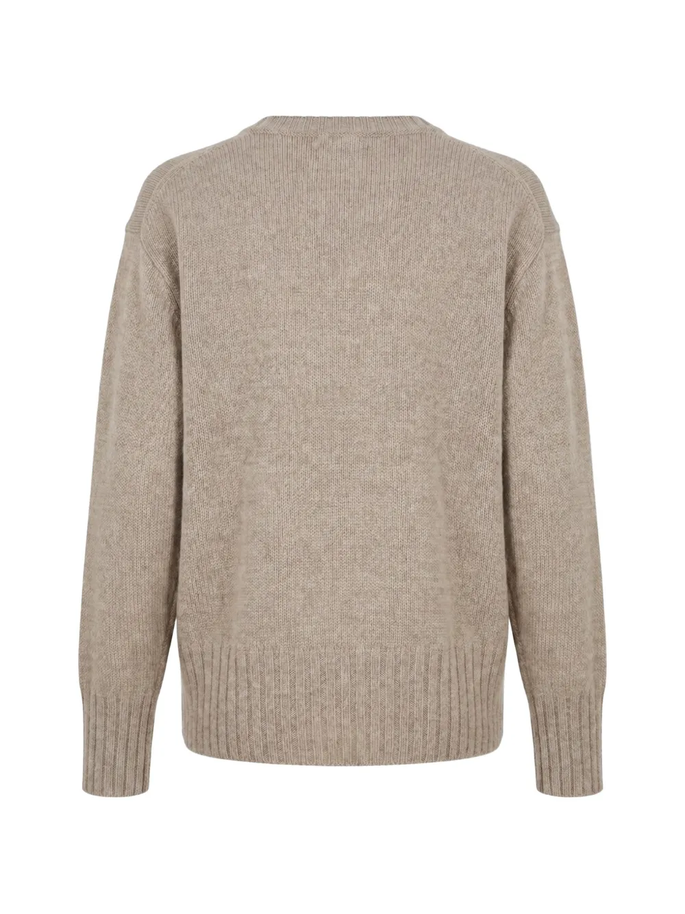 Malo Kasjmier trui met ronde hals Beige