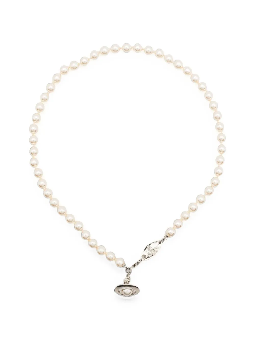 Vivienne Westwood Simonetta Orb pearl necklace - Toni neutri