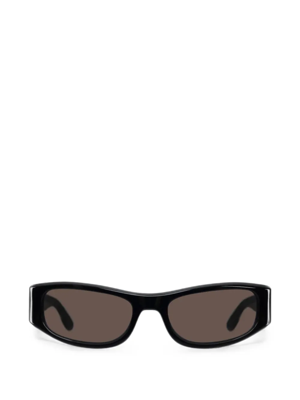 Thistles The Suede rectangle-frame sunglasses - Nero