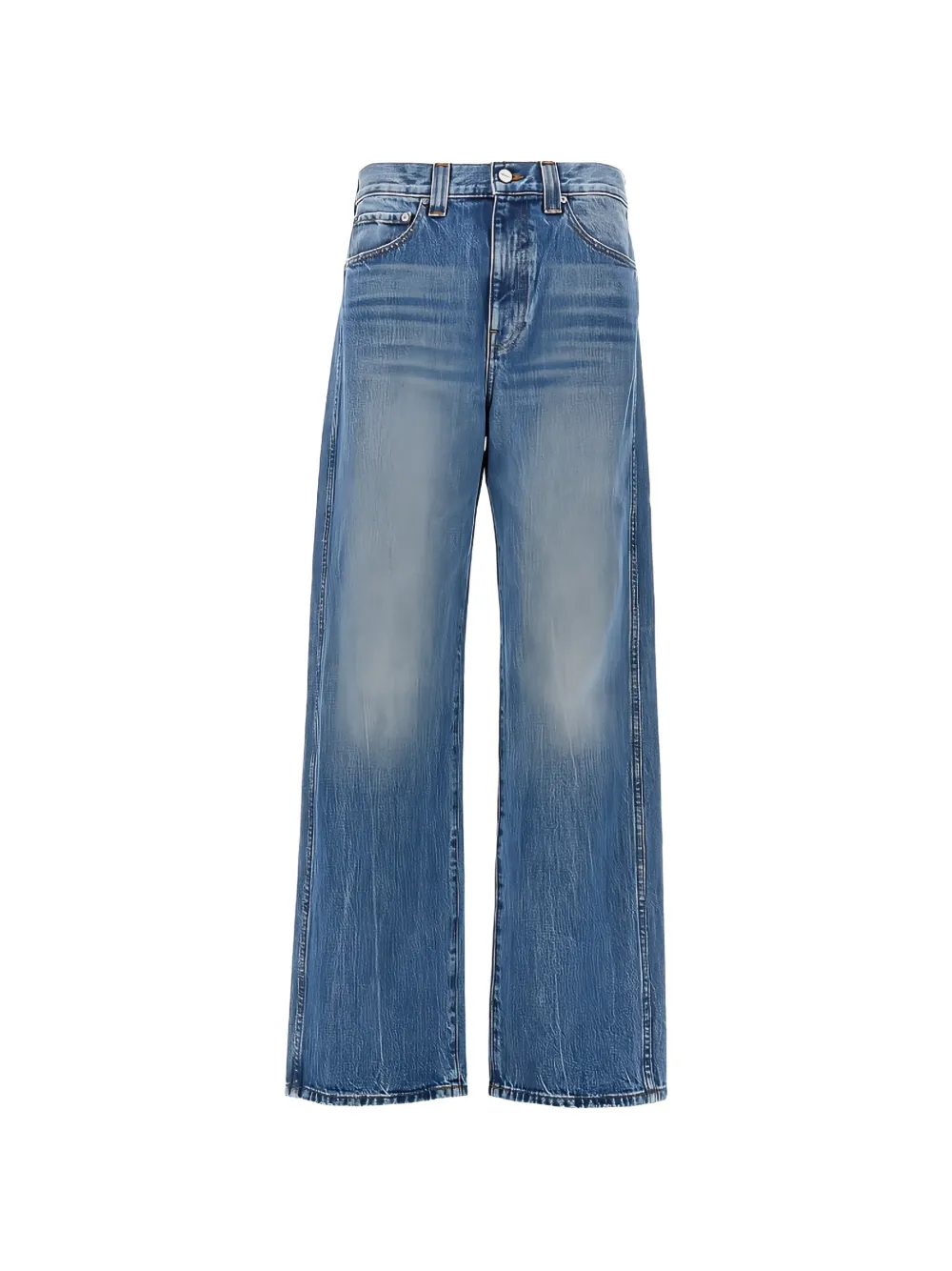 KHAITE Bonnie relaxed-fit jeans - Blu