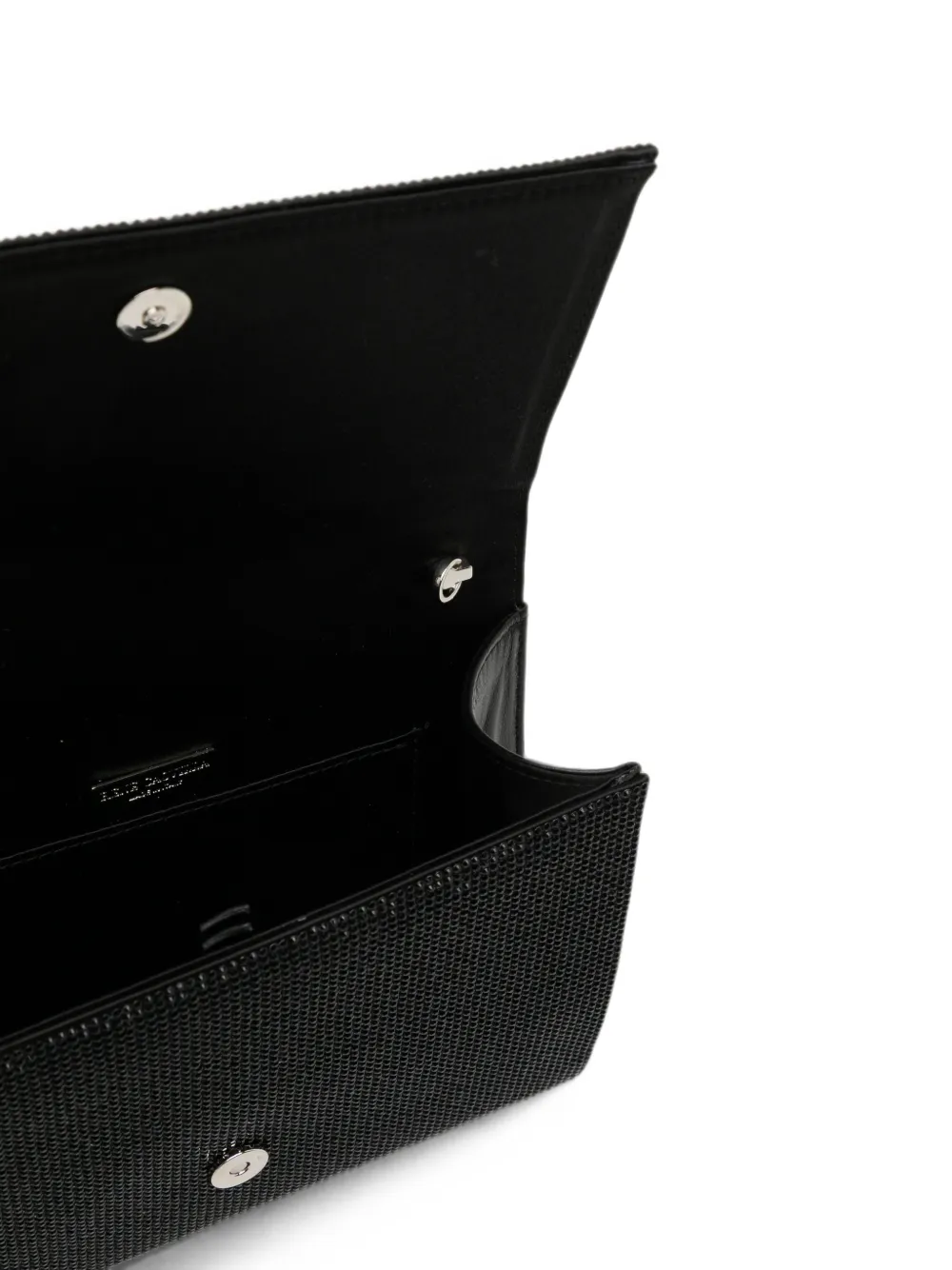 René Caovilla Clutch verfraaid met kristallen Zwart