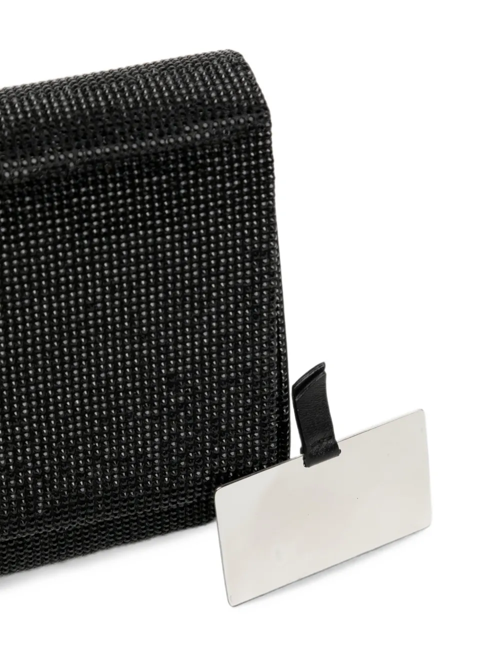 René Caovilla Clutch verfraaid met kristallen Zwart