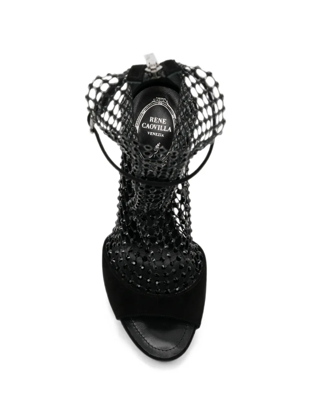 René Caovilla 110mm Galaxia sandals Zwart