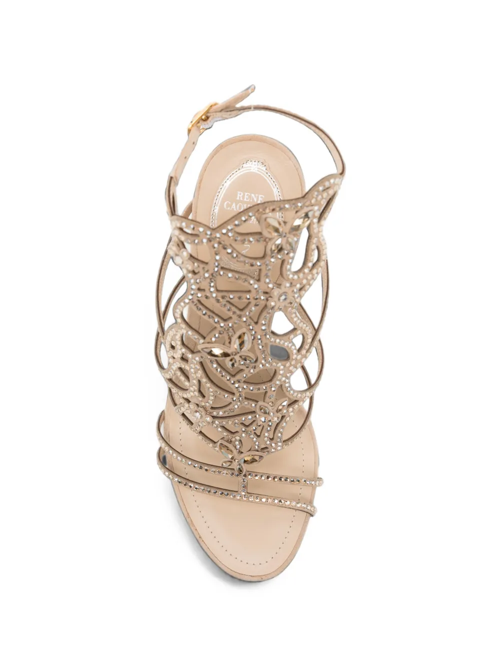 René Caovilla 110mm Eden sandals Beige