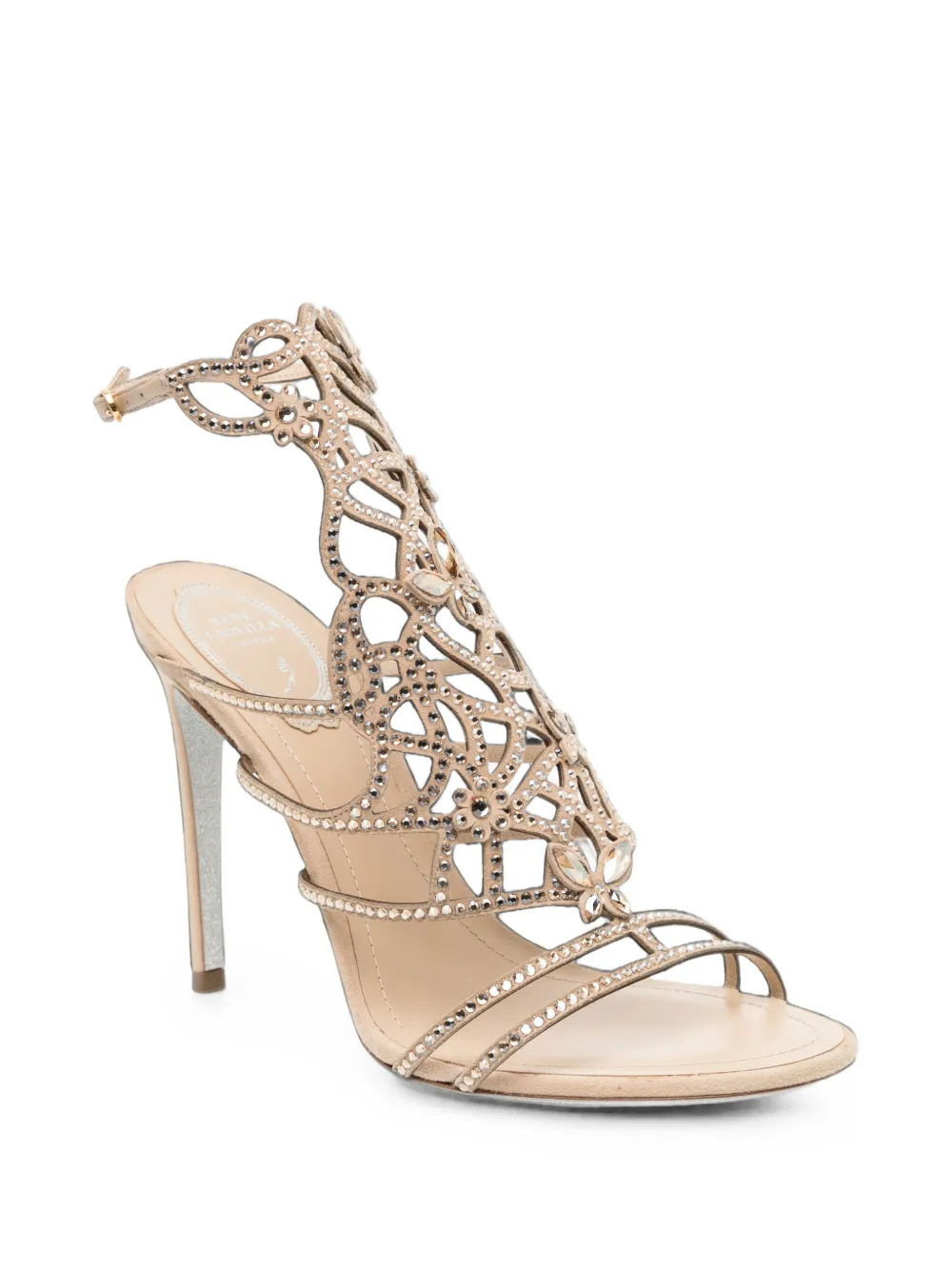 René Caovilla 110mm Eden sandals Beige