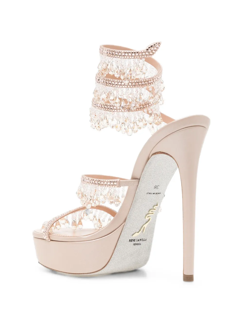 René Caovilla Cleo Jahanara sandals Beige