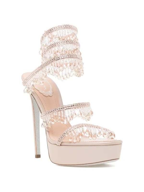René Caovilla Cleo Jahanara Sandals | Neutrals | FARFETCH