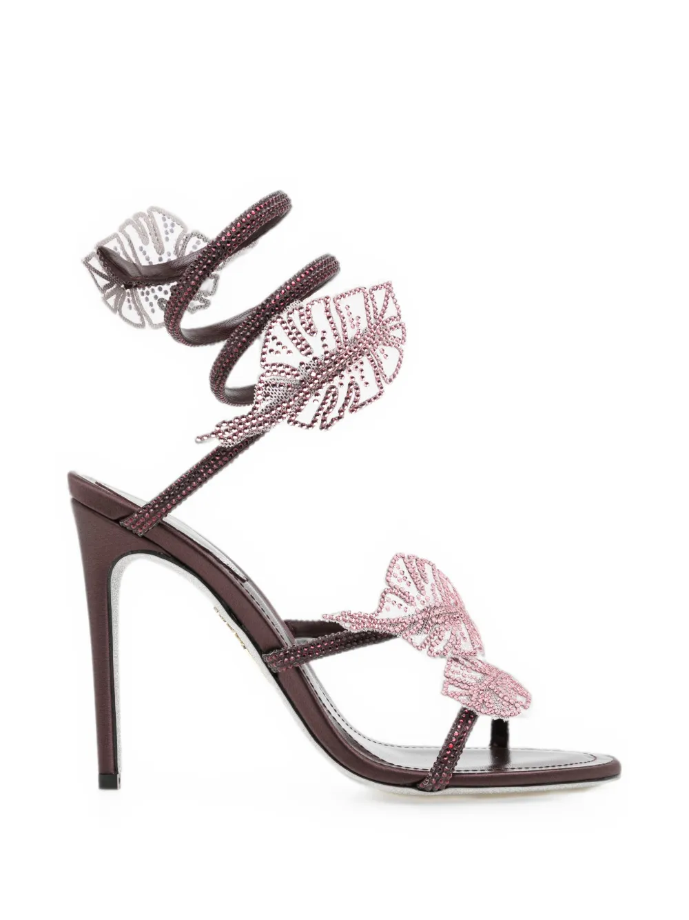 René Caovilla Leaf fondant sandals Paars