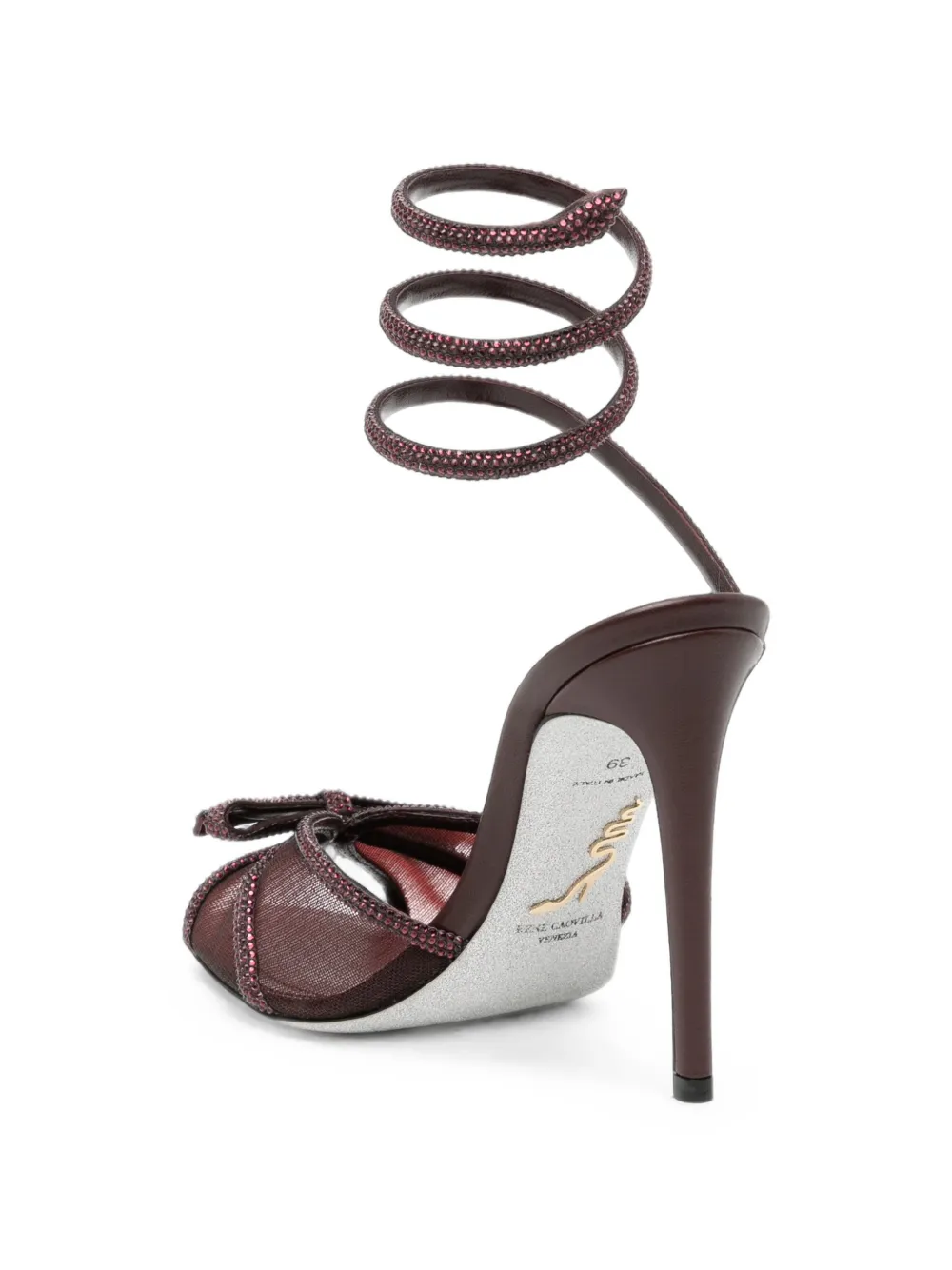 René Caovilla 105mm Lynette sandals Rood