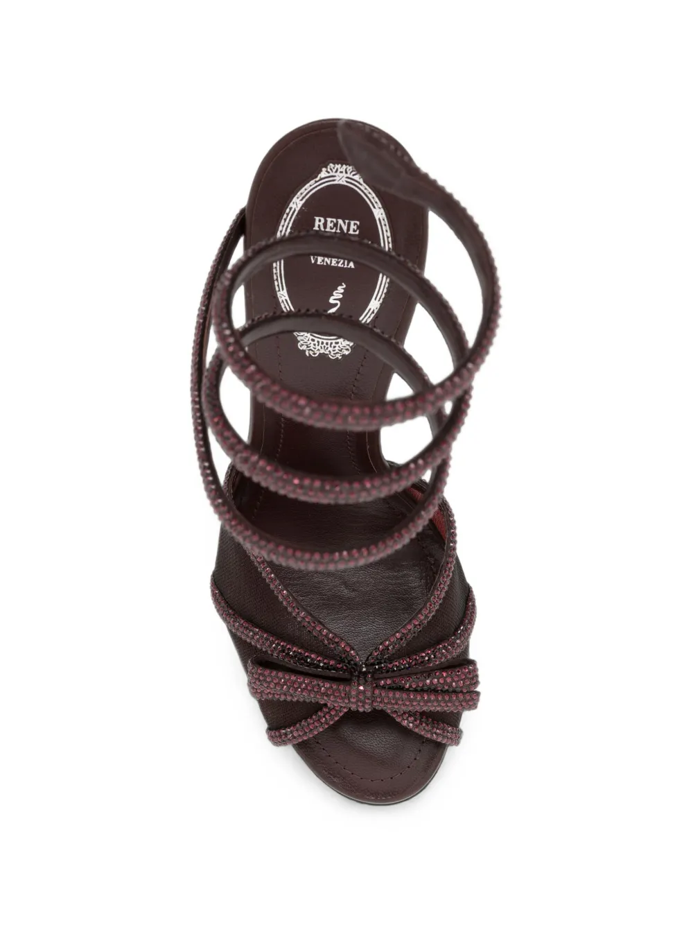 René Caovilla 105mm Lynette sandals Rood