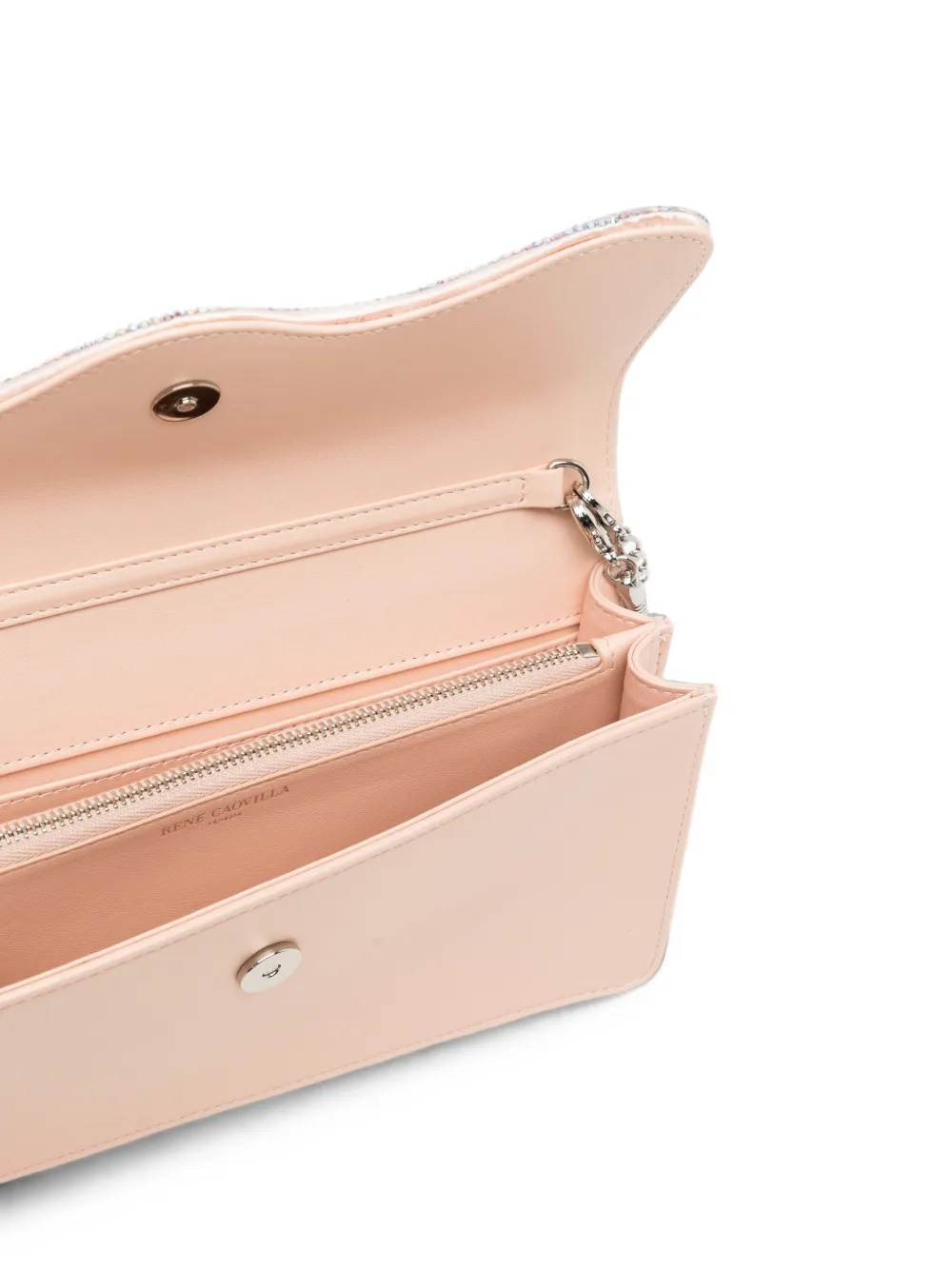 René Caovilla Onda clutch Roze
