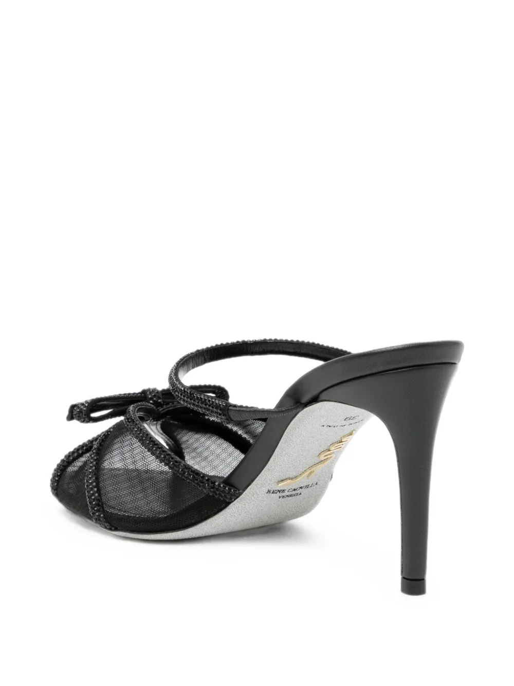 René Caovilla 80mm Lynette sandals Zwart