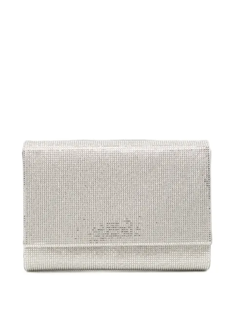 René Caovilla crystal-embellished chain-strap clutch bag