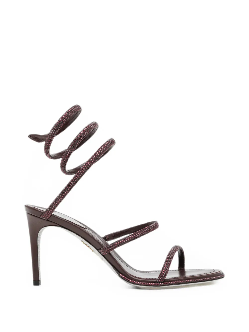 René Caovilla Cleo crystal-embellished sandals Paars