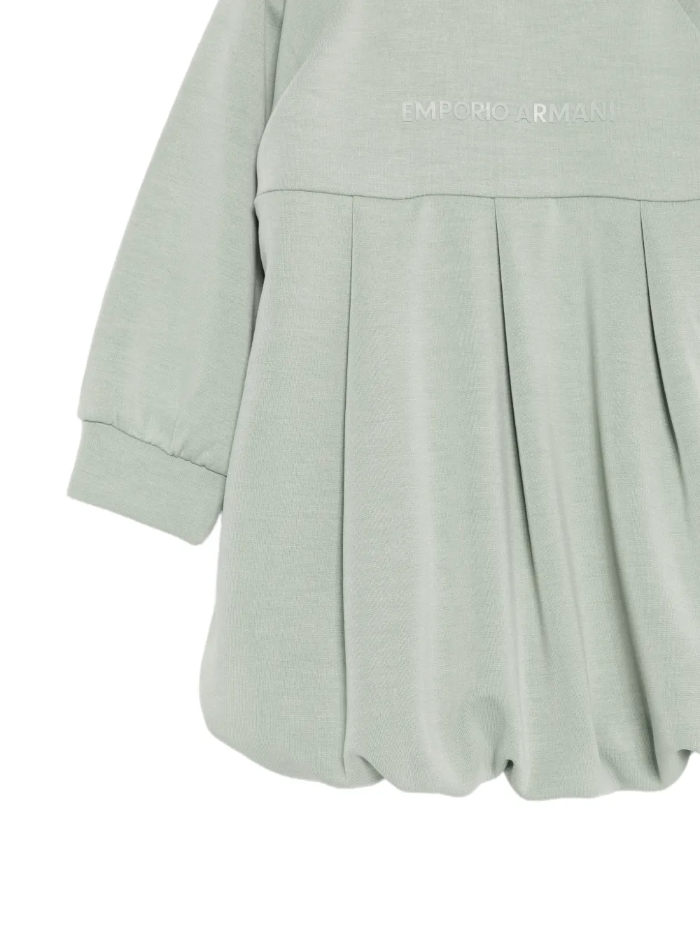 Emporio Armani Kids Jurk met logoprint Groen
