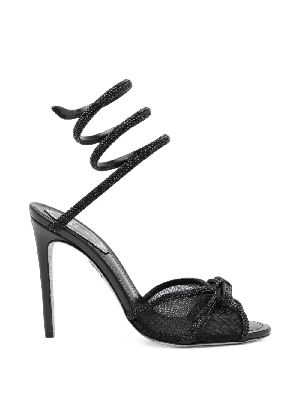 René Caovilla 105mm Lynette sandals Zwart